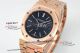 swiss replica Audemars Piguet Royal Oak Extra-Thin 15202 black face rose gold watch (3)_th.jpg